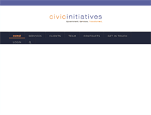 Tablet Screenshot of civicinitiatives.com